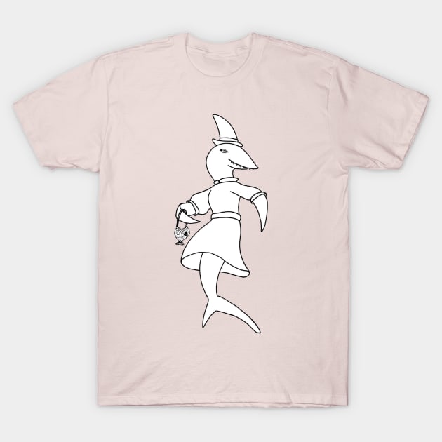 Lady Shark T-Shirt by atadrawing